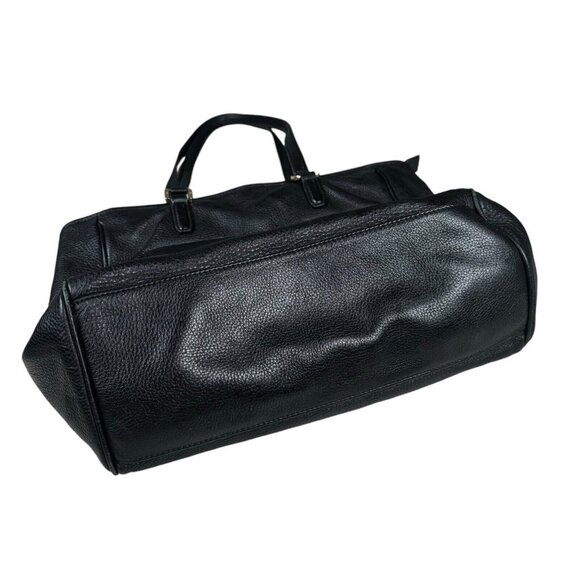 Tory Burch Black Clay Shopper Tote Pebble Leather - Picture 5 of 15